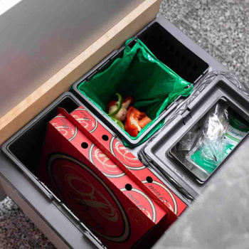 Kitchen Recycling Bin - Trend Highside Eco - Dark Grey