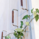 Handle 1353 - Nickel Plated/Brown Leather