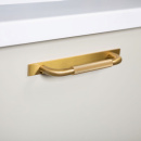 Handle Helix/Back Plate - Brass