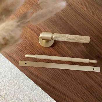 Handle Helix/Back Plate - Brass