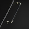 Handle 1353 - Nickel Plated/Black Leather Wrapped