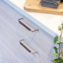 Handle 1353 - Polished Brass/Leather Nature