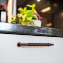 Handle 1353 - Matte Black/Black Leather