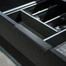 Edge Pull Handle Curve - Matte Black