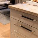 Handle Norma 12 - Stainless Steel/Brown Leather