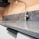 Edge Pull Handle Side - Matte Black