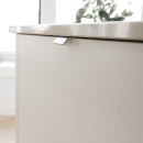 Edge Pull Handle Side - Stainless Steel Look