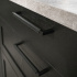 Drawer handle Track in matte black from Beslag Design