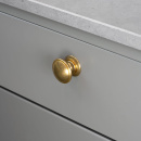 Cabinet Knob 24466 - Untreated Brass