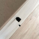 Cabinet Knob Helix Stripe - Matte Black