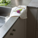 Cabinet Knob Helix Stripe - Stainless Steel Finish