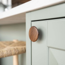 Cabinet Knob Split - Walnut