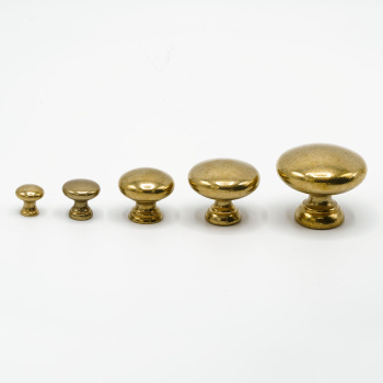 Cabinet Knob 411 - Untreated Brass
