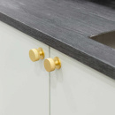 Cabinet Knob Crest - Brass