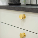 Cabinet Knob Crest - Brass