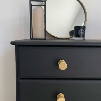 Cabinet Knob Crest - Brass