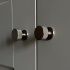 Cabinet Knob Crest - Stainless Steel Finish