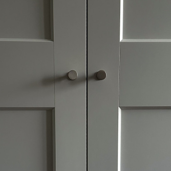 Cabinet Knob Crest - Stainless Steel Finish