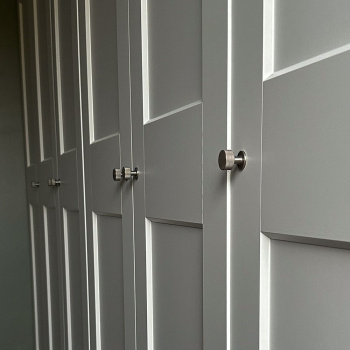 Cabinet Knob Crest - Stainless Steel Finish
