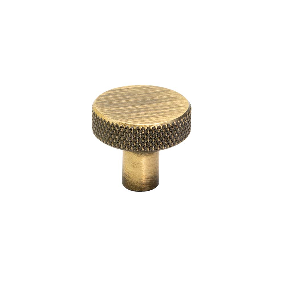 Cabinet Knob Flat - Antique Bronze