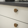 Cabinet Knob Flat - Antique Bronze
