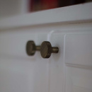 Cabinet Knob Flat - Antique Bronze