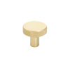 Cabinet Knob Flat - Brass