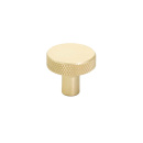 Cabinet Knob Flat - Brass