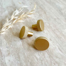 Cabinet Knob Flat - Brass