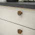 Cabinet Knob Flat - Stainless Steel Finish